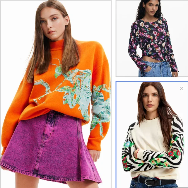 

New round neck pullover loose knitted sweater from Spain, original order for foreign trade