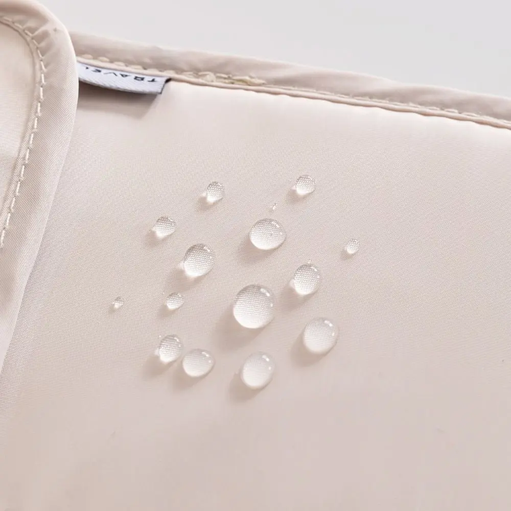 Waterproof Passport Pouch Multi-Pockets Adjustable Strap Travel Document Pack Smooth Zipper RFID Blocking Neck Wallet