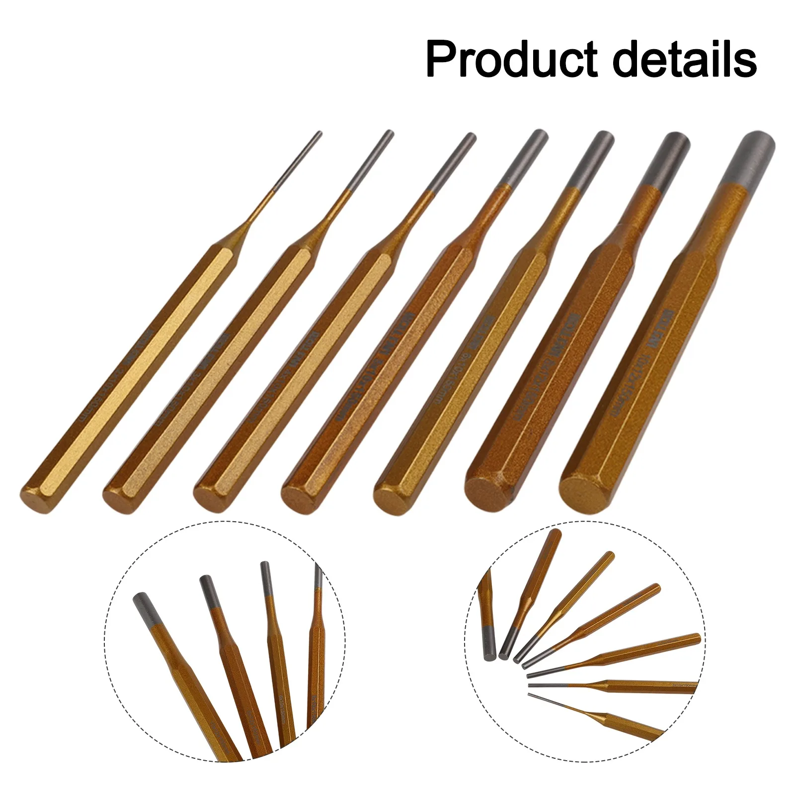 

For DIY Projects For Precision Work Brass Punch Tool Versatile Punching Tool Kit Heavy Duty Punch Industrial Punch Set