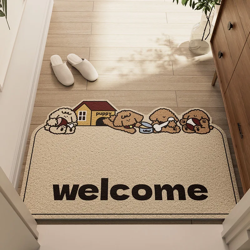

Custom Entrance Doormat Crossable Silk Ring Floor Mat Wear-resistant Non-slip Floor Mat Outdoor Entrance Bottom Cleaning Mat