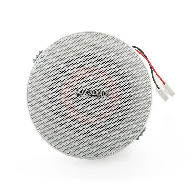 704C Professional White Aluminum Ceiling Loud Speaker  4Inch 10W Waterproof Ceiling Speaker for Classroom