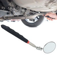 Miroir de visitation pliant télescopique universel d'inspection sous-car noir