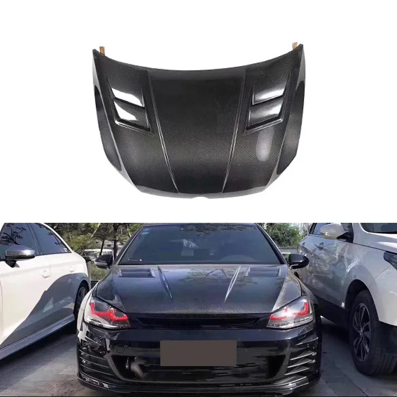 Carbon Fiber Front Engine Vent Hood Bonnet For VW Golf 7