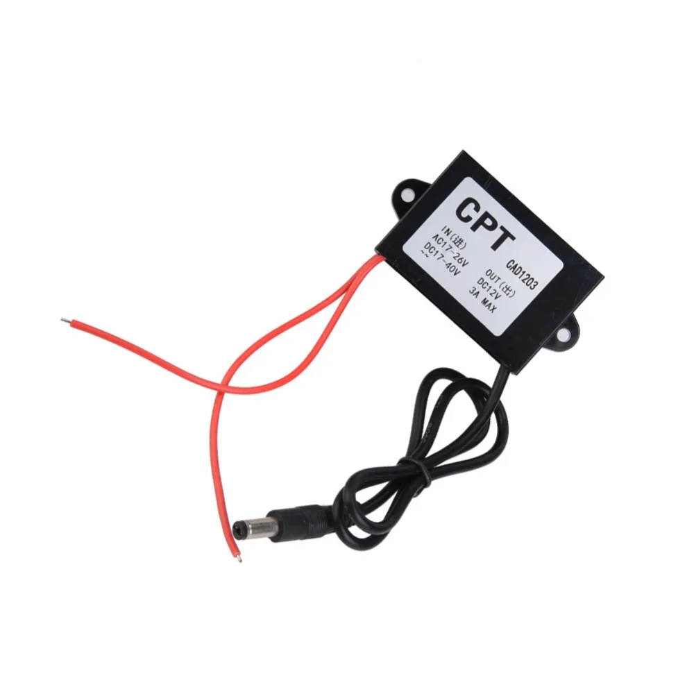 

Преобразователь питания AC-DC с входом 17-26В и выходом 12В 3А, регулятор напряжения, понижающий трансформатор с входом 17-40В