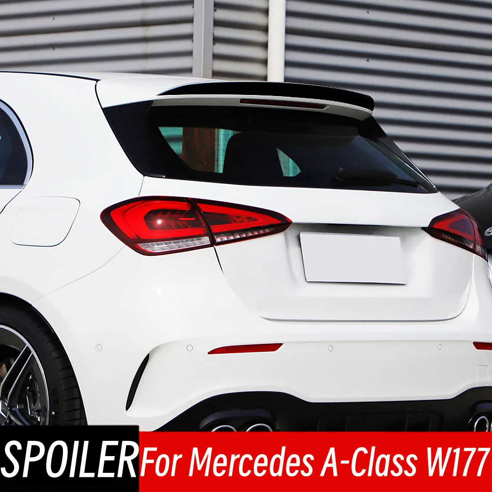 

For 2018-2023 Mercedes A-Class W177 A180 A200 A220 A35 Hatchback AMG Rear Roof Trunk Lip Spoiler Tail Wings Car Accessories Part