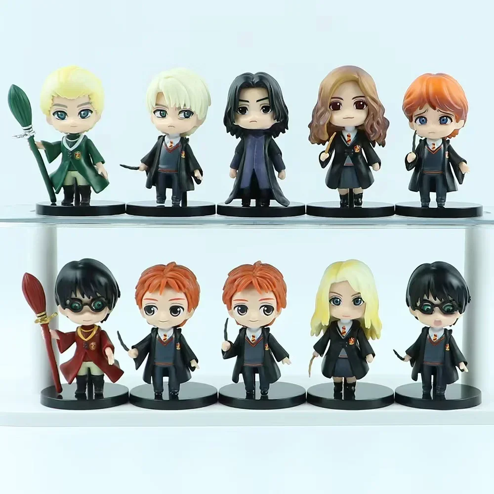 

10 Handheld Harry Potter and Wizardry Academy Magician Harry Handheld Cake Decoration Car Model Doll Gift Toy Series