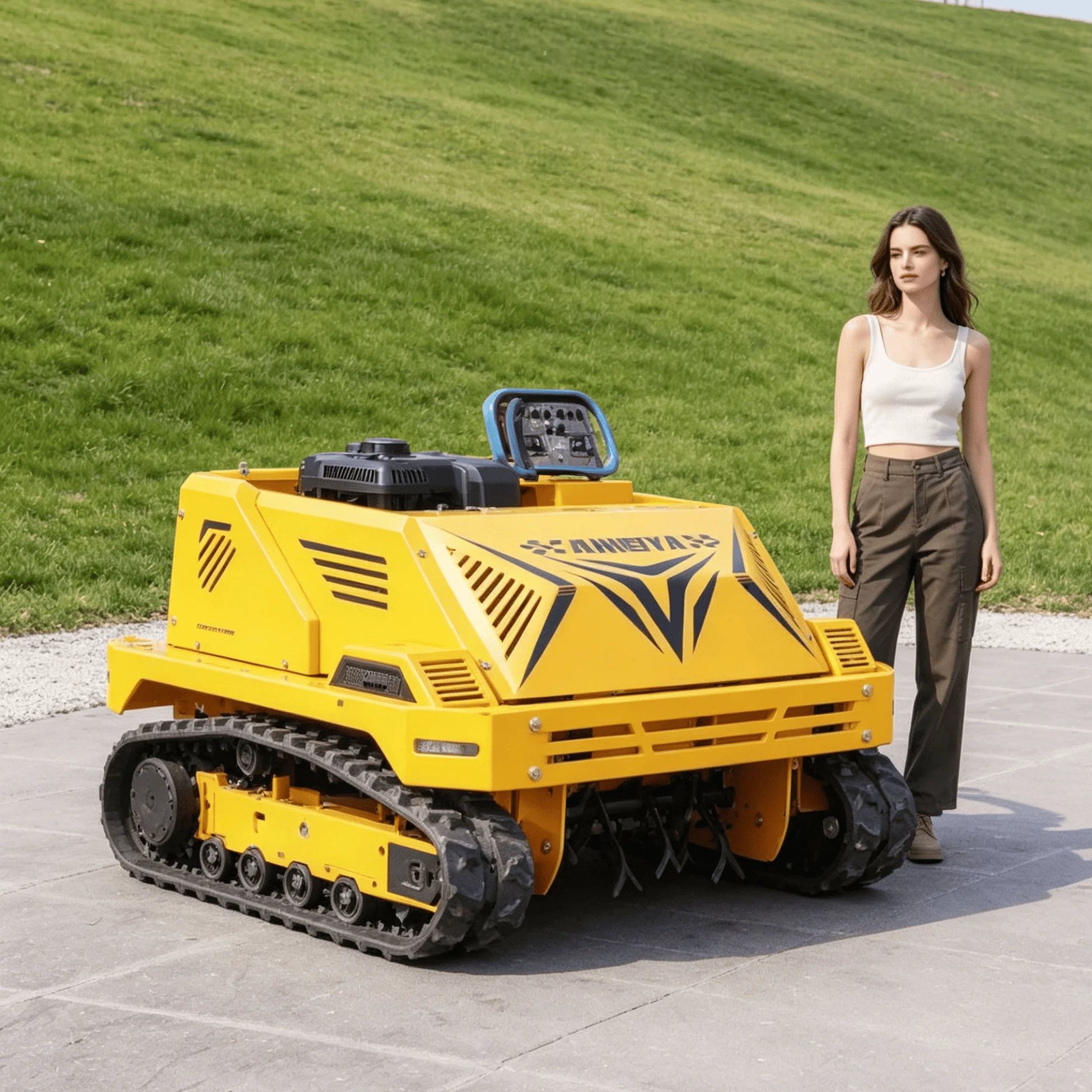 

Customized lawn mower with remote control premium quality garden machine reliable performance for all lawn care needs