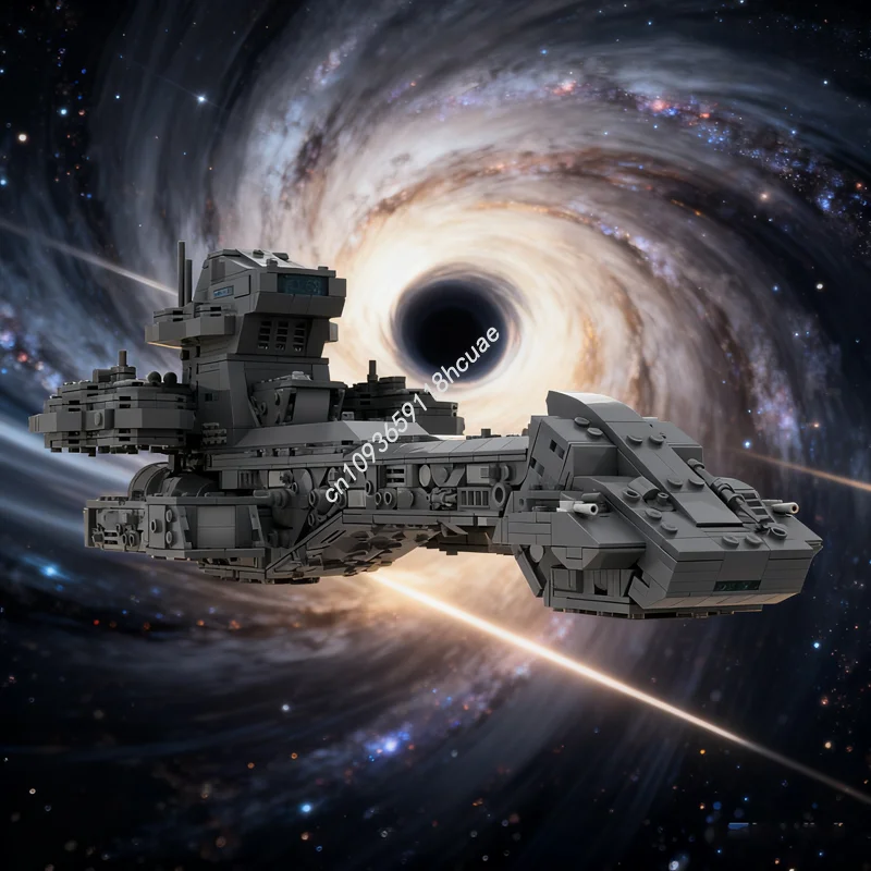 1866pcs MOC Stargate X Prometheus Spaceship Spaceed Model Building Blocks Construction Assemble DIY Christmas Gift Idea Toy Kids