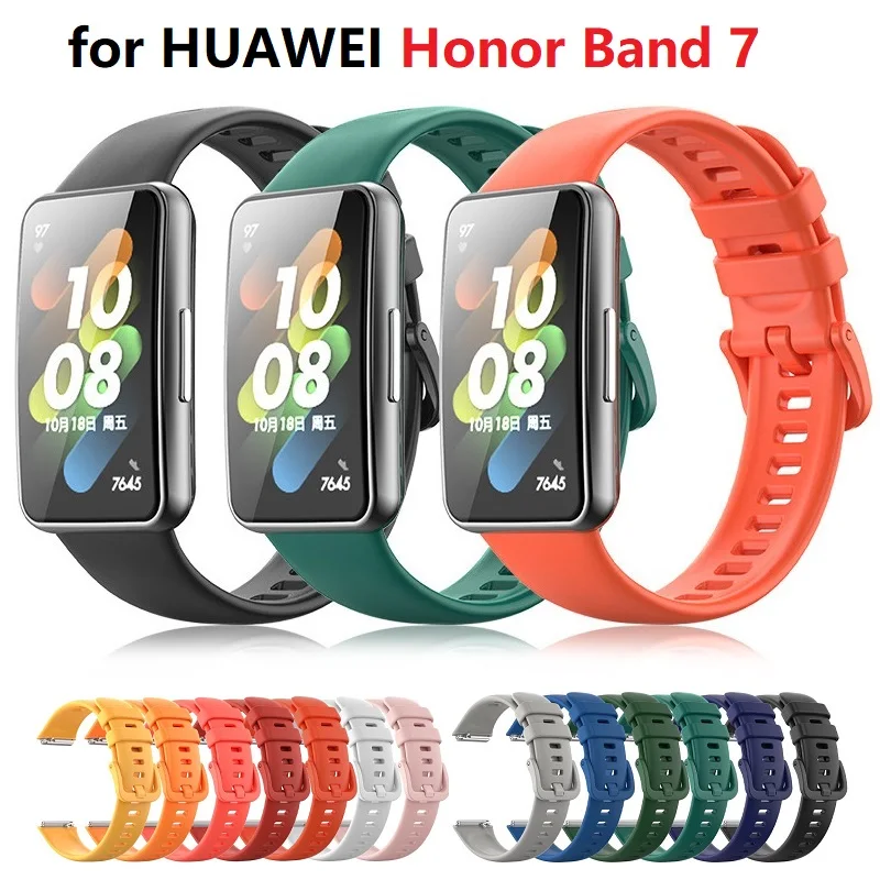 

50PCS Silicone Strap for HUAWEI Honor Band 7 Smartwatch Bracelet Watch Band Replacement Accessories