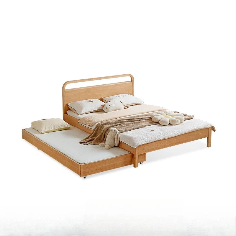 Bed Log Wind Boys and Girls Multifunctional Tow Floor  Pull-out MotherChild Single