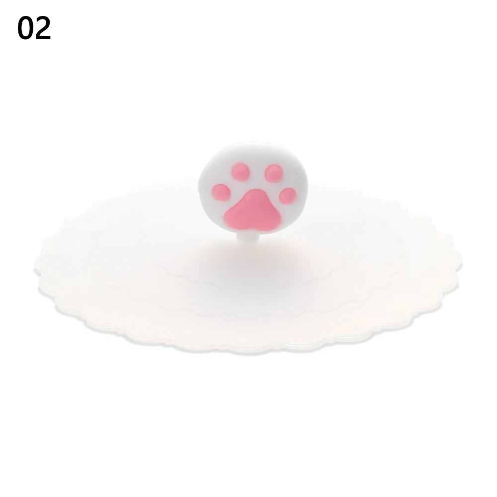 New Tea Coffee Lids Reusable Leakproof Suction Cup Cover Dus