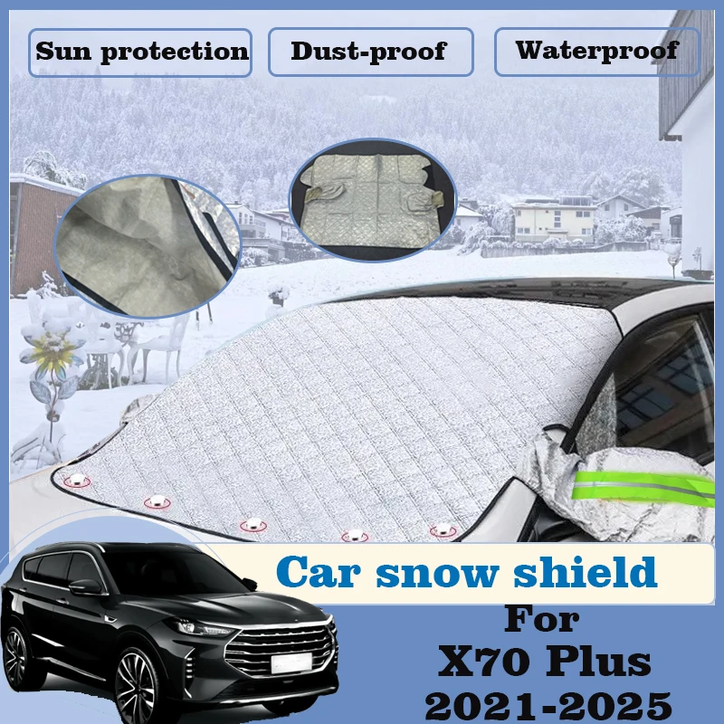 

Frost Shield Covers For Jetour X70 Plus Shanhai L7 2021-2025 Sunshade Car Window Snow Cover Windshield Sun shade Car Accessories