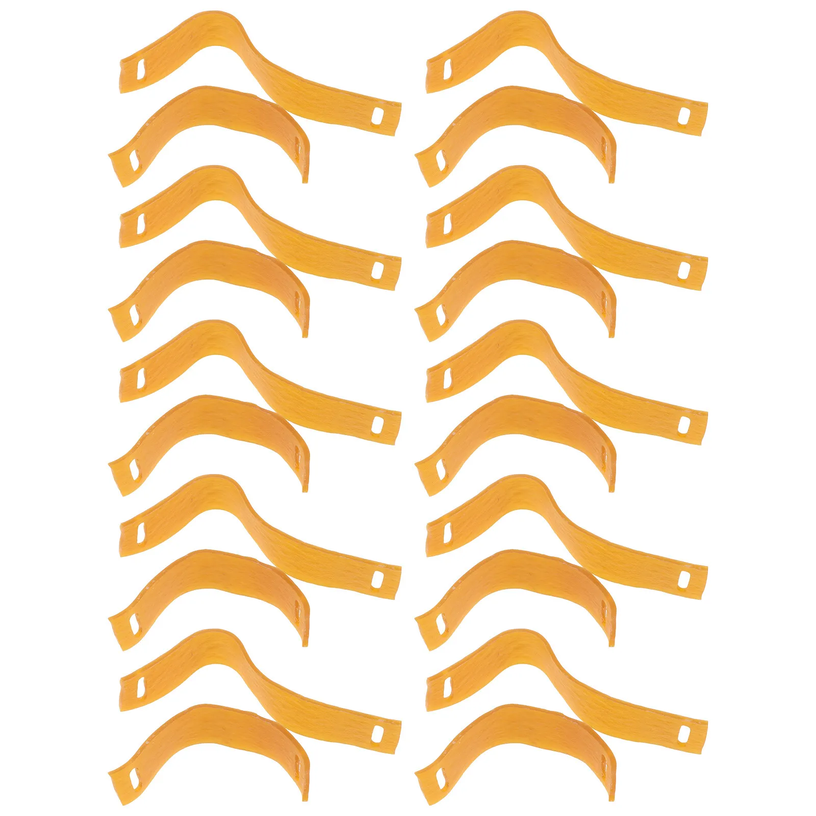 

20Pcs Hair Rubber Bands for Perm Rod Replacement Dual Length Elastic Roller Straps No Damage Curling Bands for Salon DIY Hair