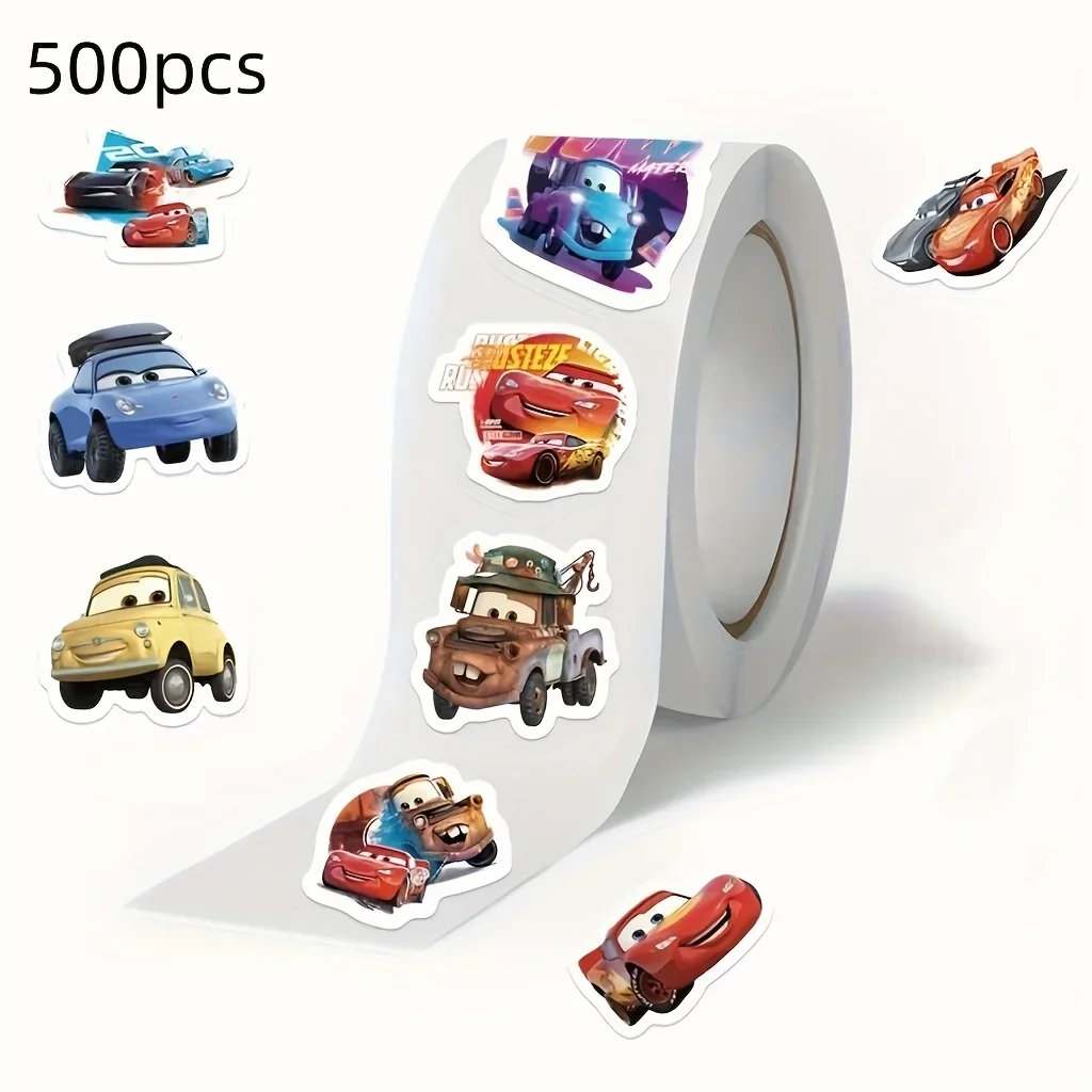 Disney Lightning McQueen Sticker Rolls (2.5 cm X 1 inch) - Lightning McQueen, Etc. - Self Adhesive PVC Stickers, Phone Cases