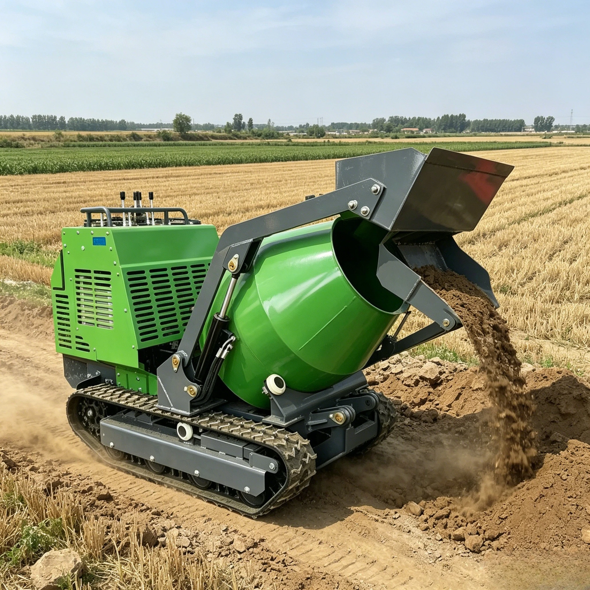 Ce Epa Mini Diesel Micro Concrete Mixer Machine Self-Loading Crawler with Core Engine and Motor Small Track Dumper at Price