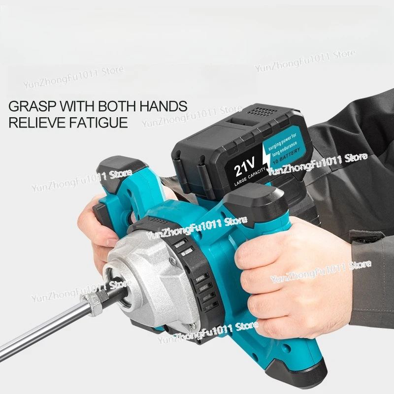 

Handheld Electric Mixer For Cement Concrete Putty Powder Wireless Drill Mixer Fit 20V Battery