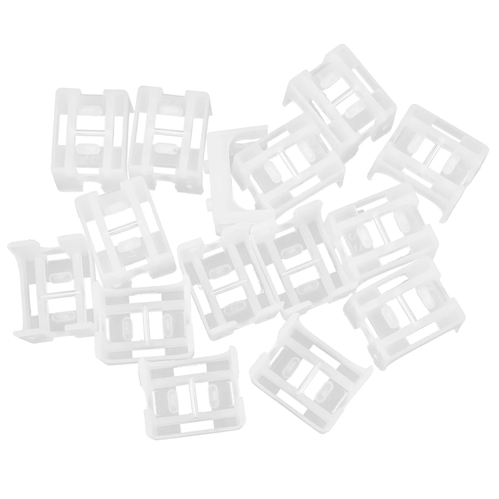 

15pcs Blind Cord Holder For Vertical Blinds Fixing Base Sturdy Transparent Bracket Replacement Parts Rope Winder Accessory