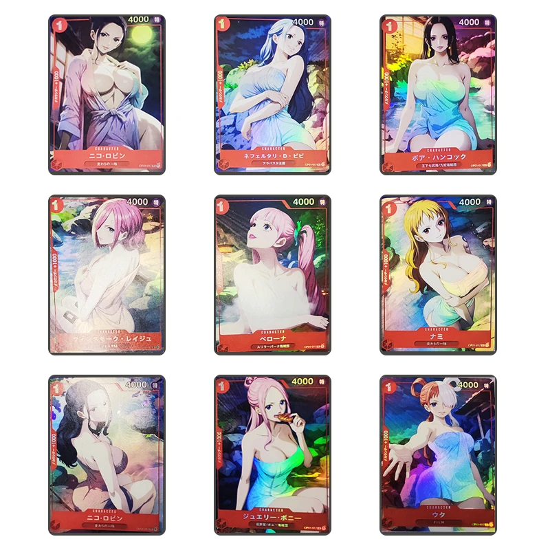 

ONE PIECE Diy Homemade Card Anime Characters Nami Nico Robin Nojiko Mizuiro Nico Olvia Collection Card Christmas Birthday Gift