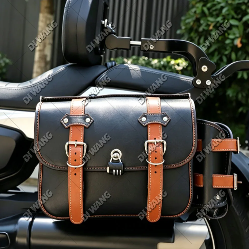 FOR MBP C1002V GAOKIN THOR GK1000 Motorcycle Release Waterproof Full‑Helmet Canvas Saddlebag Rear Rack Folding Backrest Tail Bag
