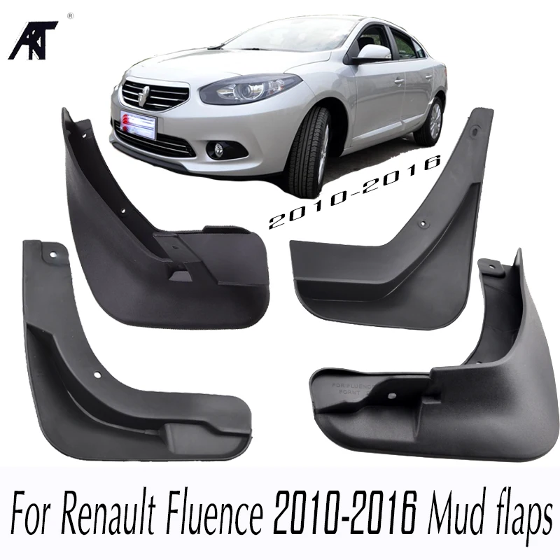 

Molded Car Mud Flaps For Renault Fluence Samsung SM3 2009-on Mudflaps Splash Guards Flap Mudguards Car Styling