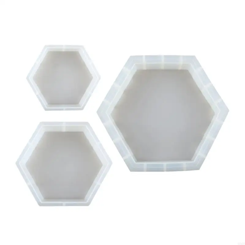 

900B Hexagonal Geometry Block Silicone Mold for Preserving Flowers Desktop Decor