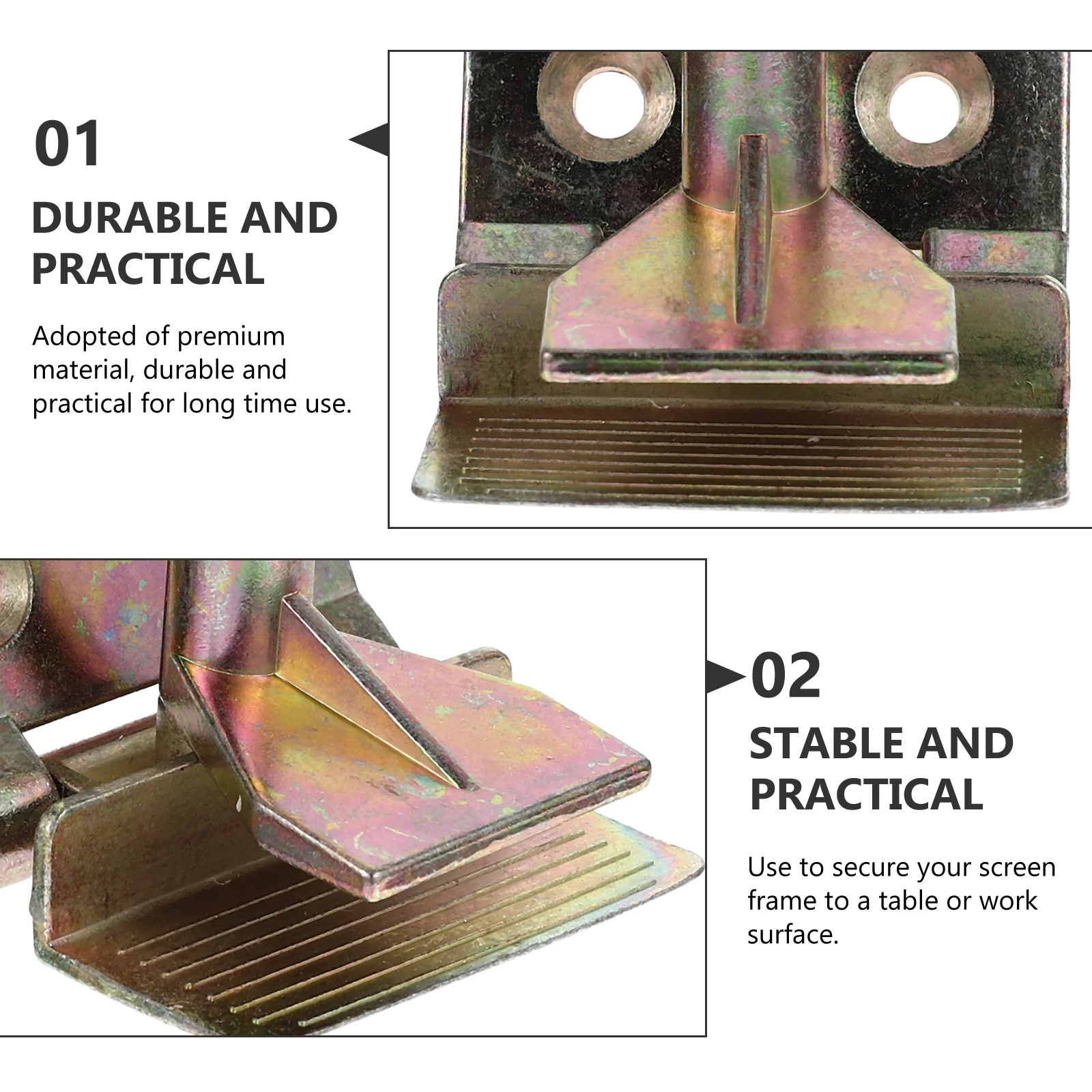 

Silk Screen Printing Butterfly Hinge Clamp DIY Hobby Galvanized Metal Clamps Craft Precision Positioning Durable