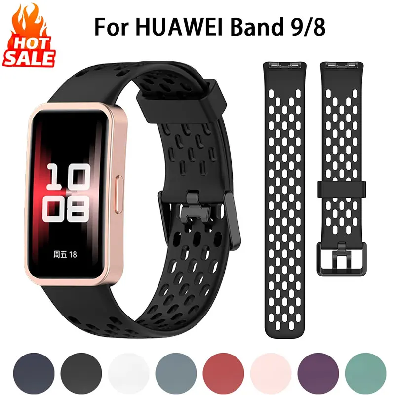 

Silicone Strap For Huawei 9 8 Replacement Watchband Sport Bracelet Band for Huawei 8 9 NFC Wristband Smart watch Accessories