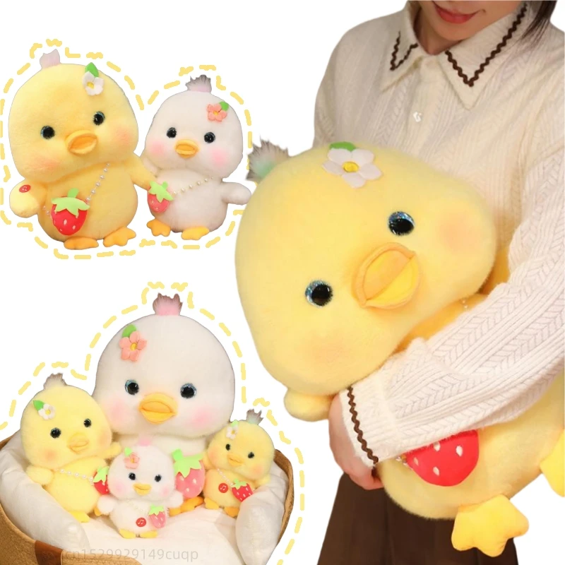 Kawaii Cartoon Duck Plush Doll Pendant Pillow Press To Make A Quack Goose Plush Toy Super Soft For Boys And Girls Christmas Gift