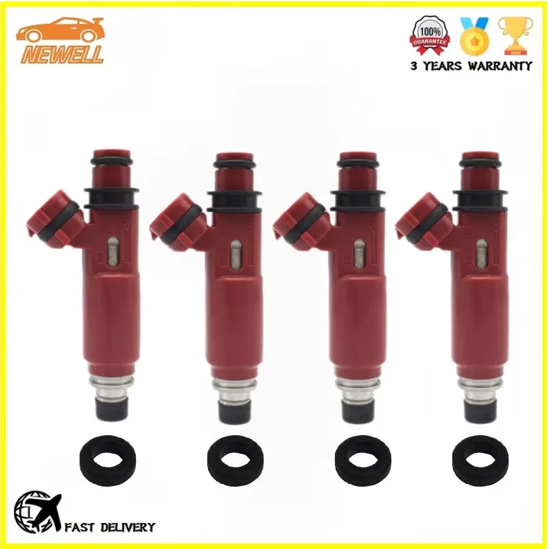 4pcs 195500-4430 N3H1-13-250A Fuel Injector For Mazda RX-8 Miata 1.3L 1.8L L4 R2 380CC 2004-2008