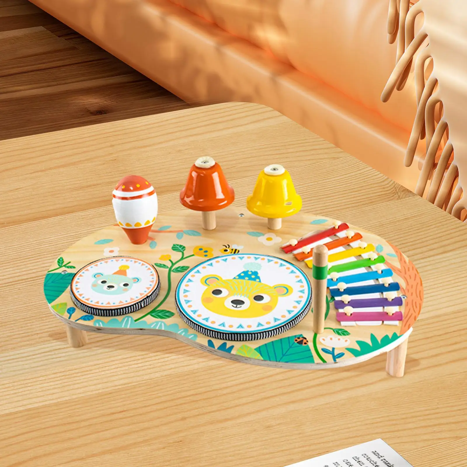 子供用木琴楽器おもちゃ、細かい運動能力向上、幼児向け音楽キット、ドラム、ピアノ、ベルのおもちゃ、パーティーの記念品に