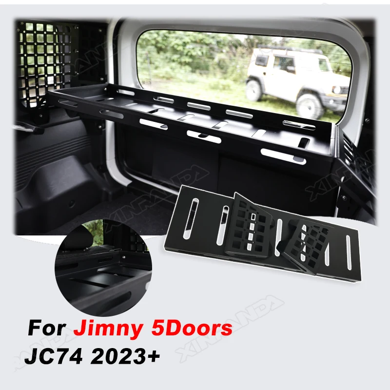 Prateleira de Armazenamento Interna Nomade Jimny, Extensão de Rack de Teto para Porta-Malas, para Suzuki JIMNY 2023 2024, Apenas para Jimny de 5 Portas, Acessórios Internos Jimny
