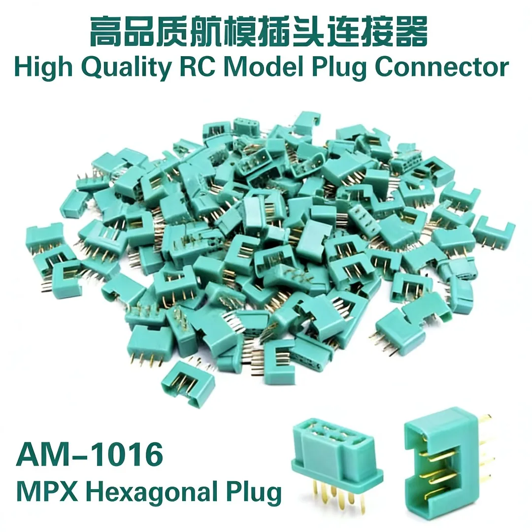 Gilded MPX 6-pin plug glider 6-pin connector model accessory AM-1016 6-pin male and female socket