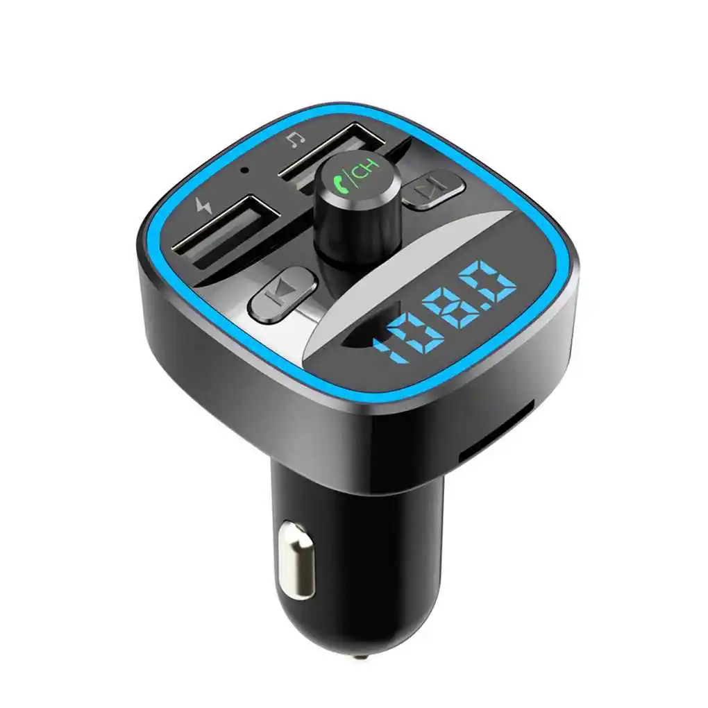 

MP3 Player ABS Fast Charging Car Cigarette Charger Voltage Practical Cars USB Chargers Hands-free FM Transmitter