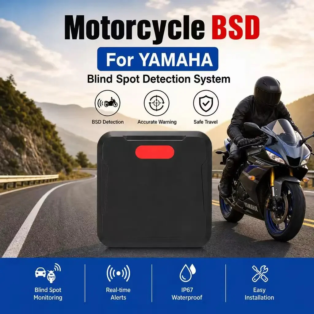 IP67 Moto BSD Blind Spot Radar 77GHz Safety Kit For Yamaha TMAX560 XSR900 XMAX300 Tracer9 GT NMAX155 YZF-R1 R1M R7R3 MT-07 MT-09