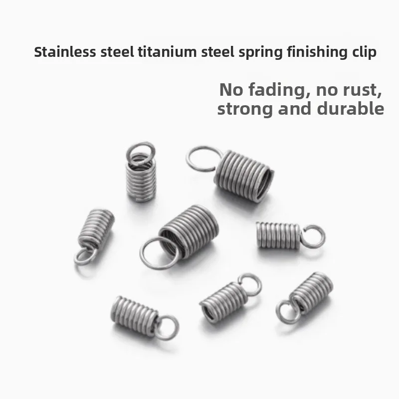 

20PCS 2-4.5mm Stainless Steel Bead Tips End Caps Cords Crimp Jewelry Findings Beads Necklace Clasp