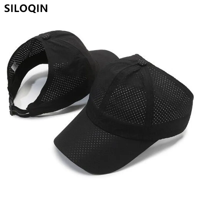 

Summer Women's Hats Personality Ponytail Baseball Cap Empty Topped Breathable Mesh Hat Men's Caps Sunscreen Camping Fishing Cap