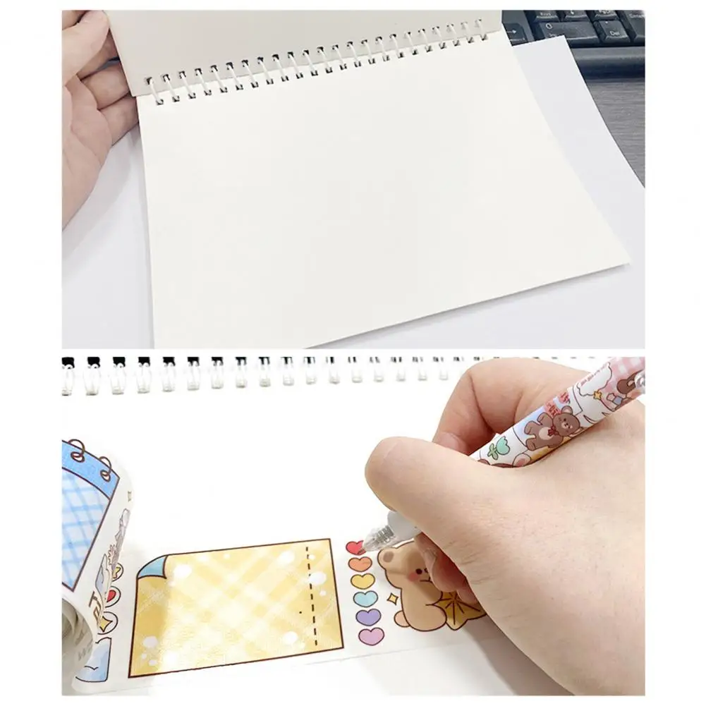 Cute Creative Sticker Collection Book Cartoon Handbook Smooth Writing Cartoon Handbook Non-scratching Student Supply