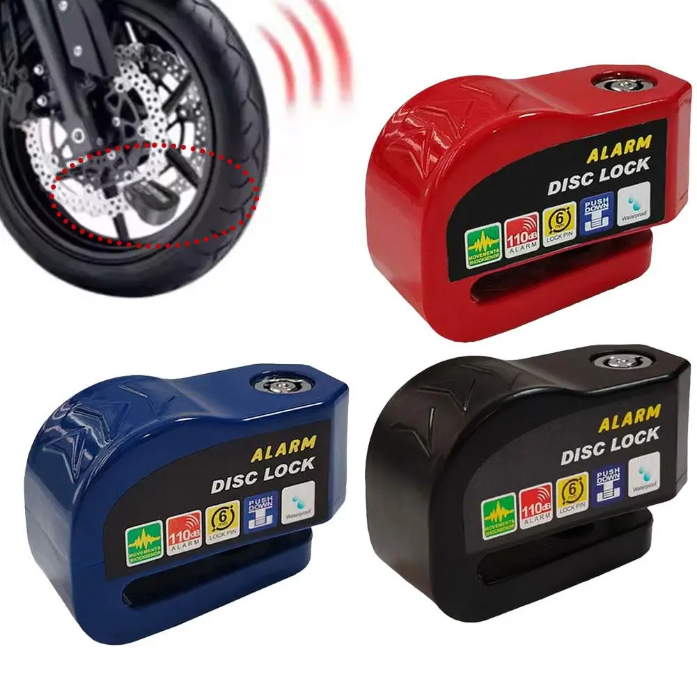 

Motorcycle Anti-theft Lock Alarm Safety Protection Padlock Motorcycle Scooter Disc Brake Lock Aluminum Alloy Motorcycle Accesso