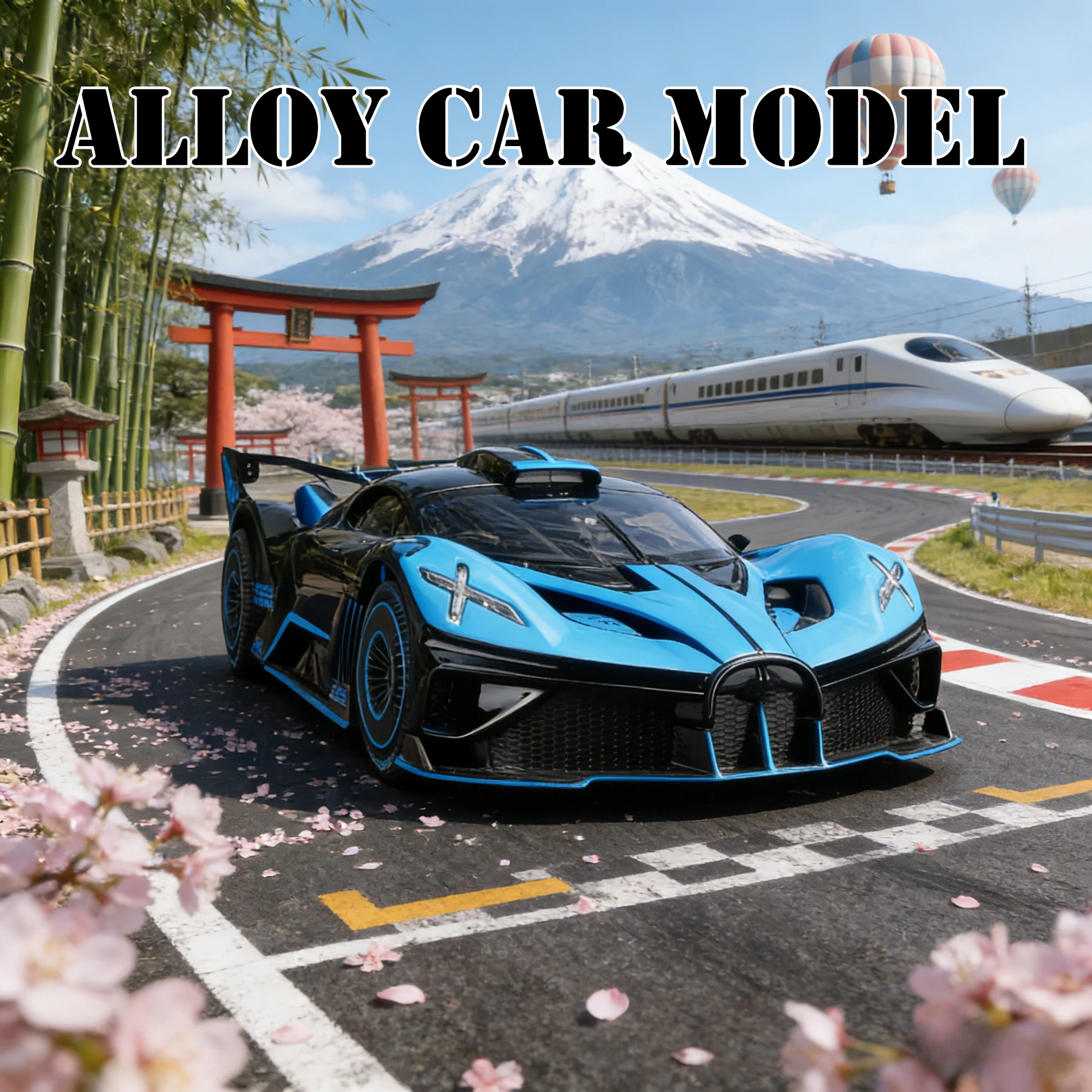 

2026 новая модель для 1:24 Bugatti bolide, модель автомобиля из сплава, украшения, двери и багажник на капоте, можно открыть детские игрушки, коллекция подарков