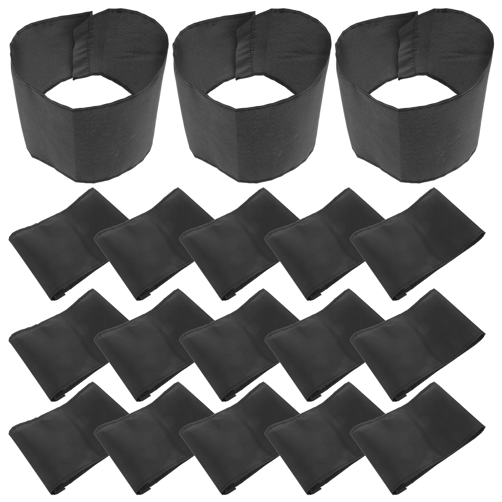 20 Pcs Memorial Service Armband for Death Ceremony Elastic Black Armbands Mourning Cloth Memory Funeral