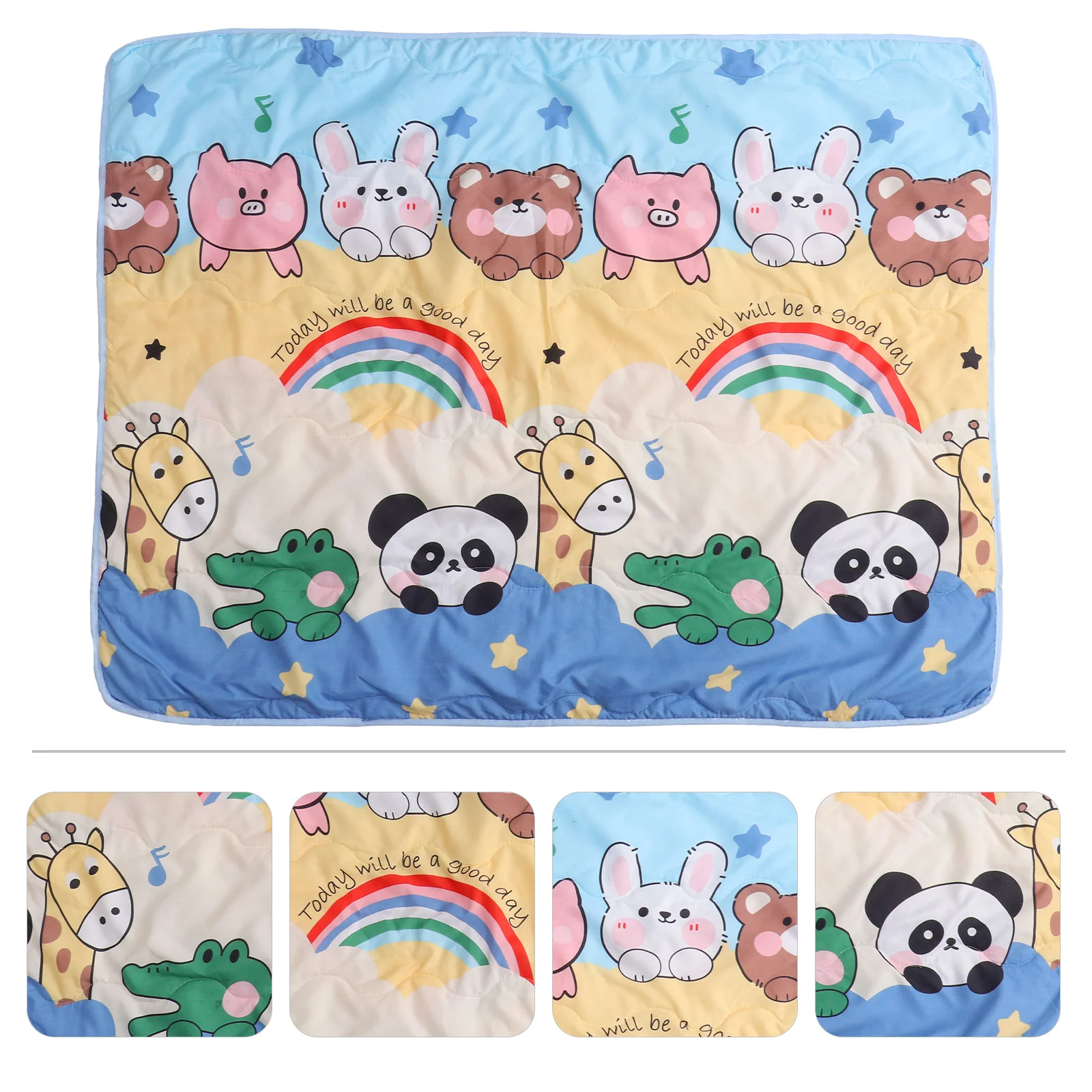 

Baby Blankets for Kids Kindergarten Air Conditioner Quilt Household Breathable Sleep Sack Swaddle Colorful