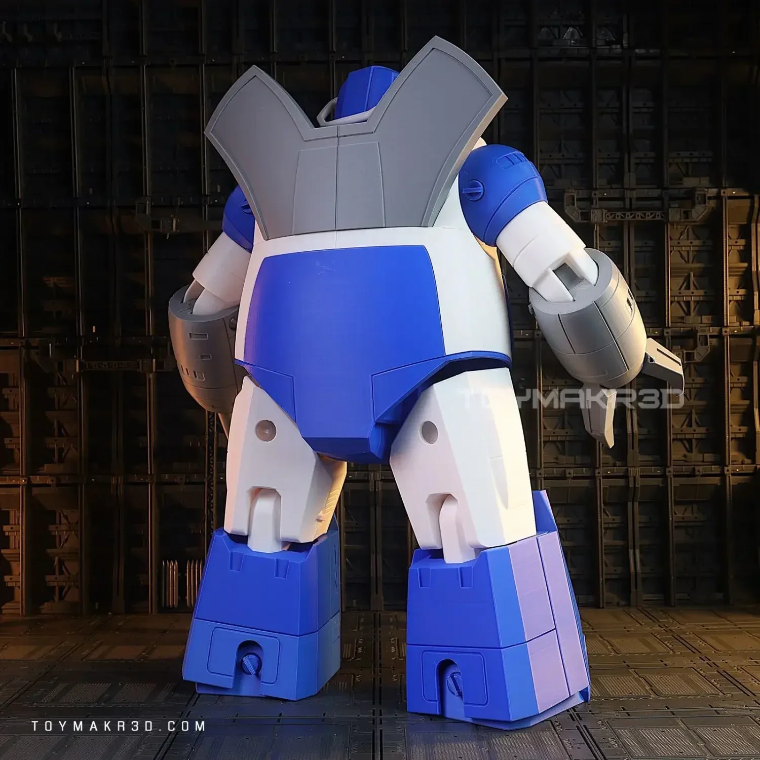 Transformação Autobot 3D Impresso Fat Guard Robot Omega Figura de ação articulada