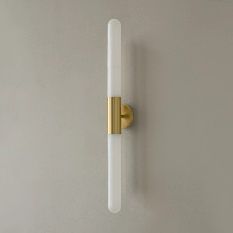 

Light Luxury Glass Corridor Hall Wall Lamp Nordic Ripple Aluminum Profile Background Wall Lamp Bedhead Study Decoration Led Lamp