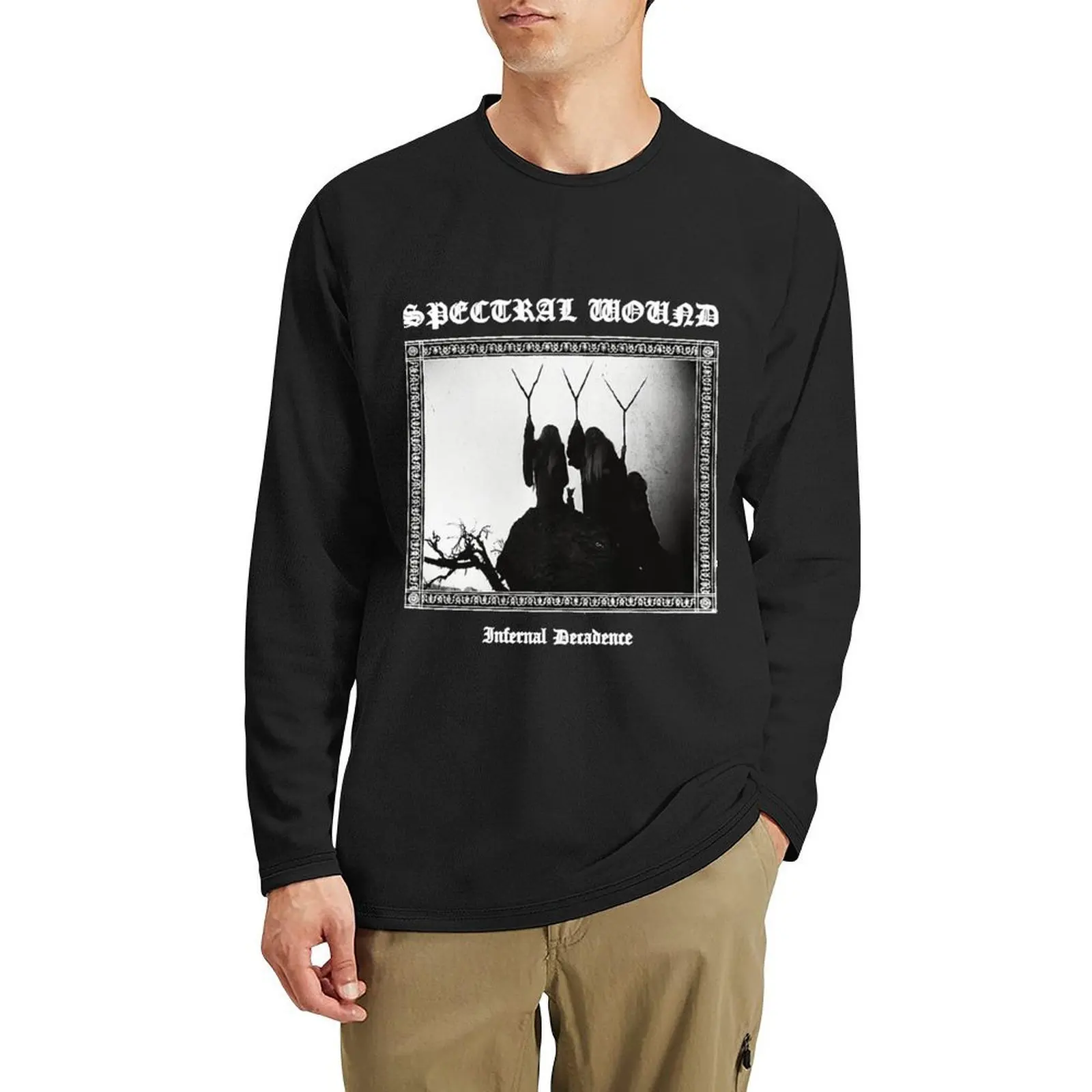 

Spectral Wound Infernal Decadence Long T-Shirt graphic t shirt cute tops boys animal print shirt mens clothing