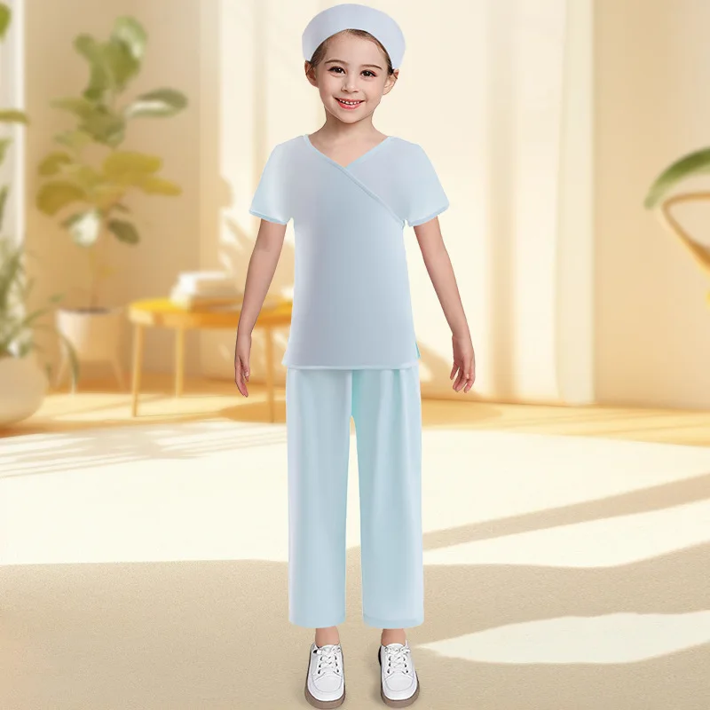 Ropa de médico para niños, disfraz de médico para el cuidado de la enfermera, ropa de Halloween para niños y niñas, juego de rol y accesorios