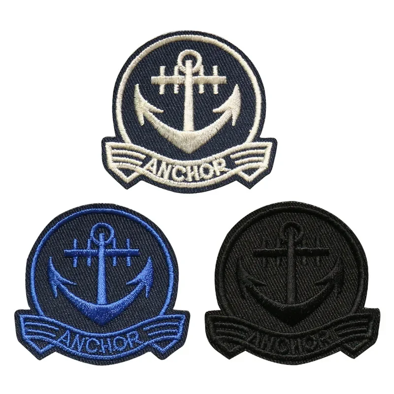 Denim Patches Iron on Badges Fashion Cloth Appliques Anchor Eagle Sports Multi Colors Thermo Stickers for Workwear Holes Mending