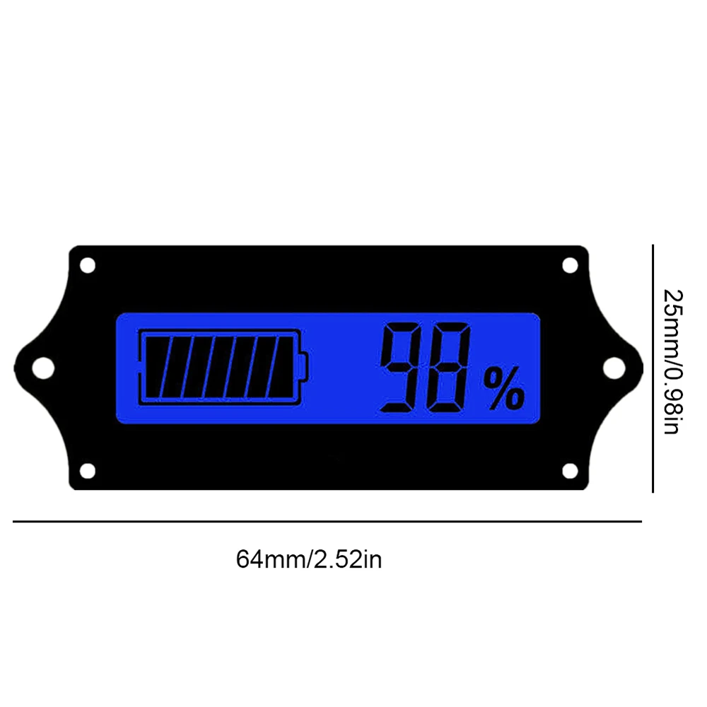 GY-6 Digital Power Measuring Instrument DC6-63V Power Indicator Display Board Li-ion Battery Universal Voltage 12V/24V/36V/48V