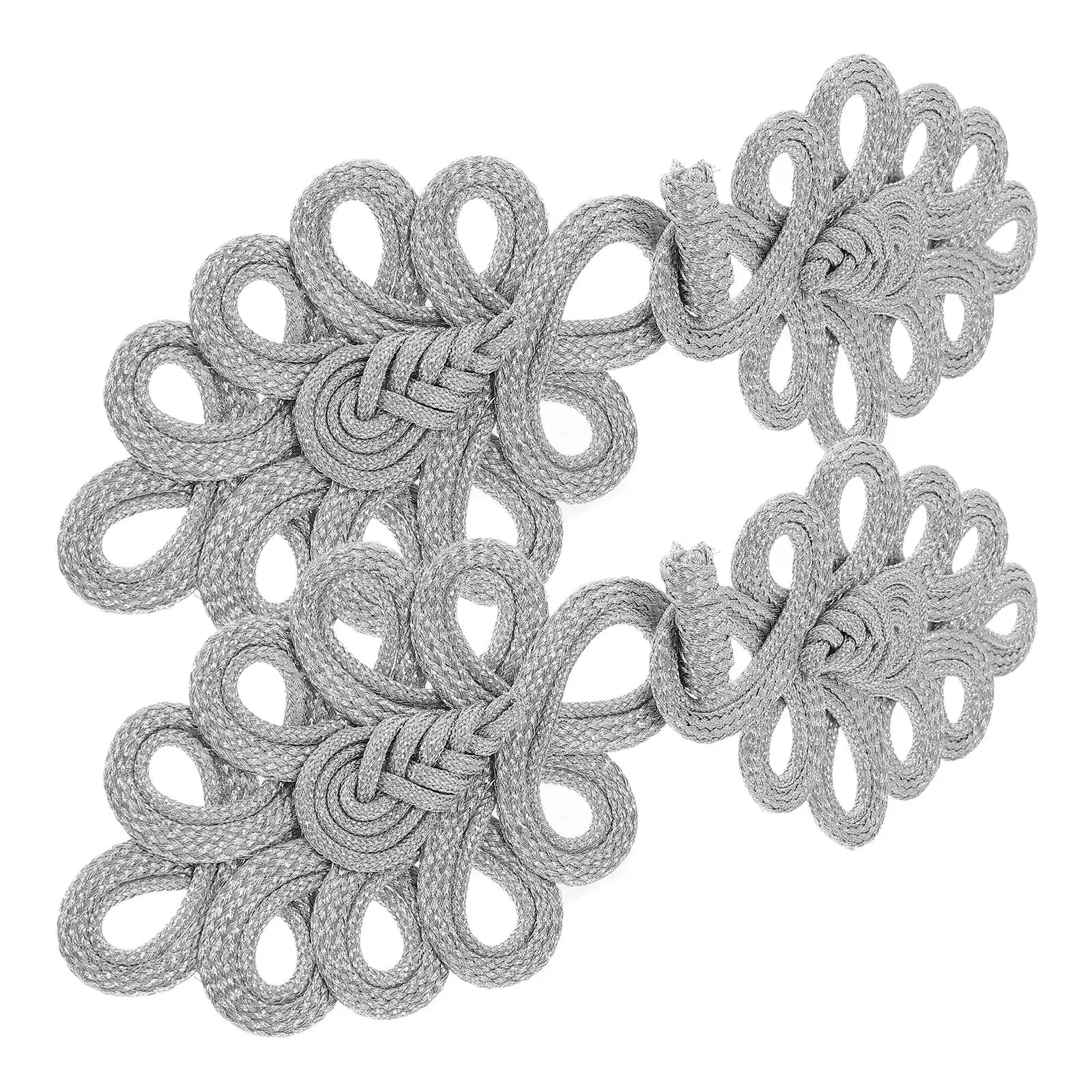

2Pcs Wire Buttons Chinese Knots Frog Closures Design Coats TangSuits Cheongsam Clothing