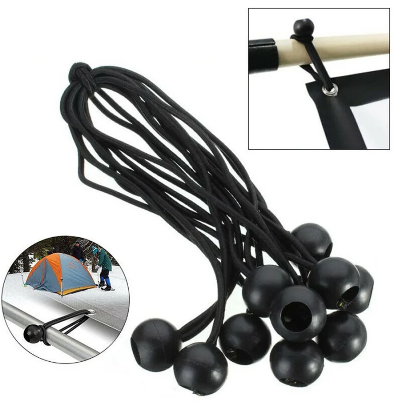 Stretch Rope Ball With Marbles Elasticated Luggage Rope Strap Tent Fixing Rope Elastic Rope Binding Rope Ball Camping