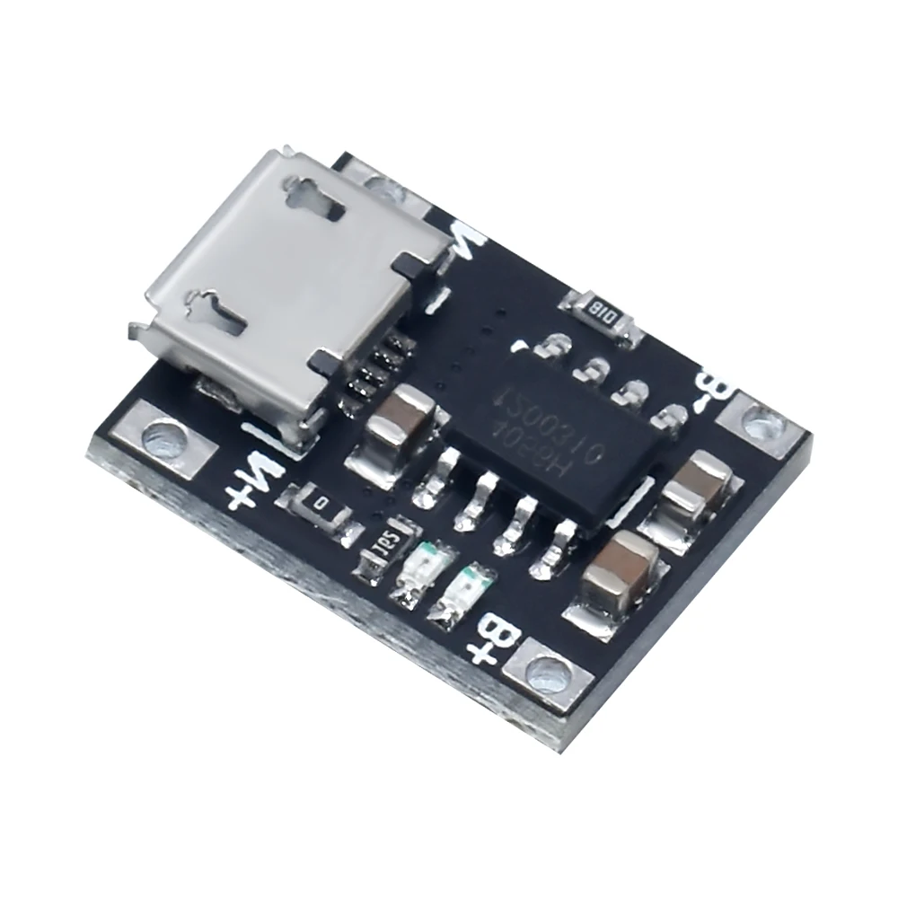 WAVGAT 10PCS Single Lithium Battery Charger Charging Module 1A 5V-6V 4.2V TC4056 Micro USB Power Supply Board Replace TP4056